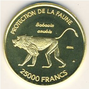 Ivory Coast, 25000 francs, 2007