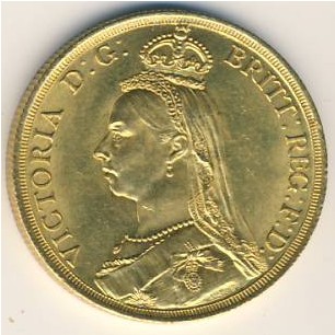 Great Britain, 2 pounds, 1887