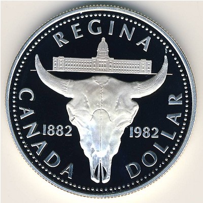 Canada, 1 dollar, 1982