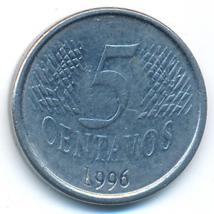 Бразилия, 5 сентаво (1996 г.)