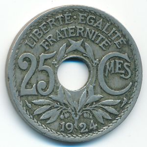 France, 25 centimes, 1924