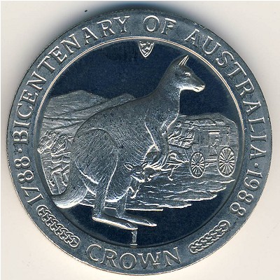 Информация о монете Isle of Man 1 crown 1988г. Продать дорого монету ...