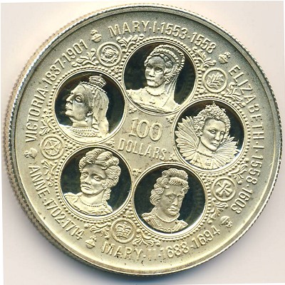 Каймановы острова, 100 долларов (1975–1977 г.)