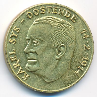 Belgium., 100 florjin, 1980