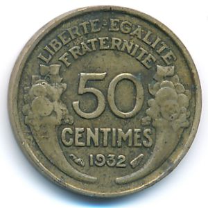 Франция, 50 сентим (1932 г.)