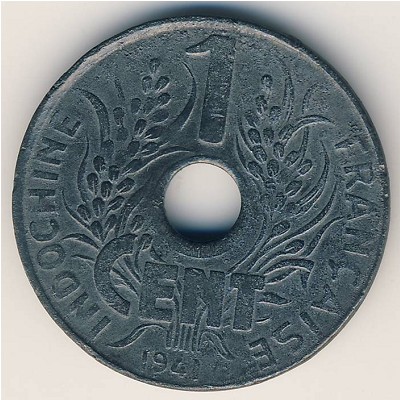 French Indo China, 1 cent, 1940–1941