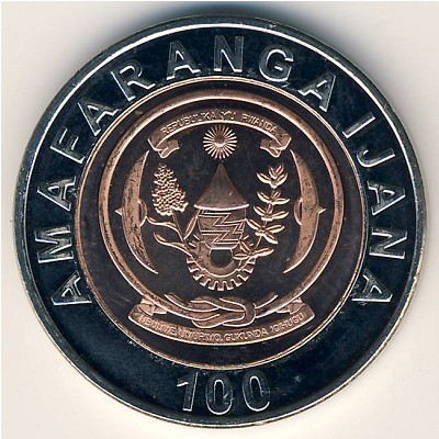 Руанда, 100 франков (2007 г.)