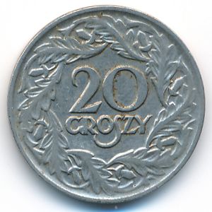 Польша, 20 грошей (1923 г.)