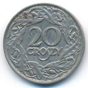 Польша, 20 грошей (1923 г.)