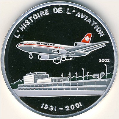 Chad, 1000 francs, 2002
