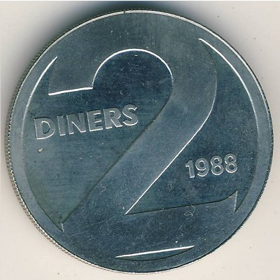 Andorra, 2 diners, 1988