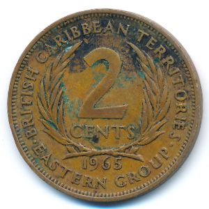 East Caribbean States, 2 cents, 1965