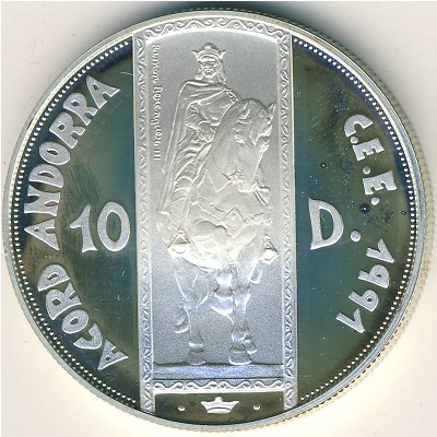 Andorra, 10 diners, 1995