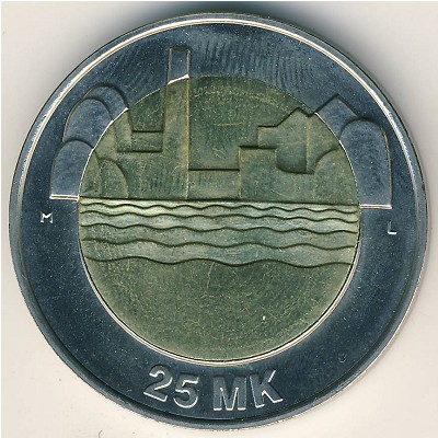 Finland, 25 markkaa, 1997
