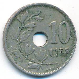 Belgium, 10 centimes, 1923