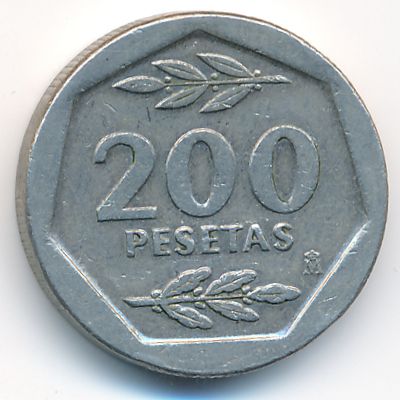 Испания, 200 песет (1986 г.)