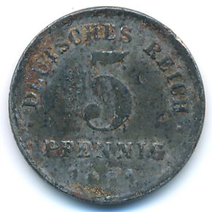 Germany, 5 pfennig, 1921