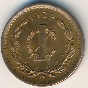 Mexico, 1 centavo, 1905–1949