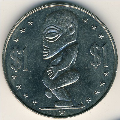 Cook Islands, 1 dollar, 1972–1983