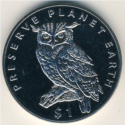 Eritrea, 1 dollar, 1995