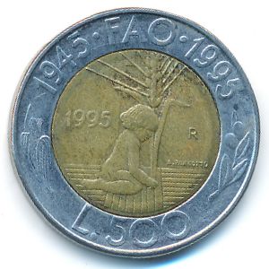 Сан-Марино, 500 лир (1995 г.)