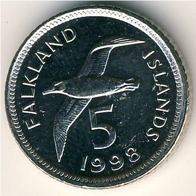 50 islands. Пенни Фолклендских островов. Фолклендские острова 1 крона 2014 cu-ni.
