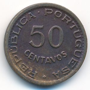 Mozambique, 50 centavos, 1957