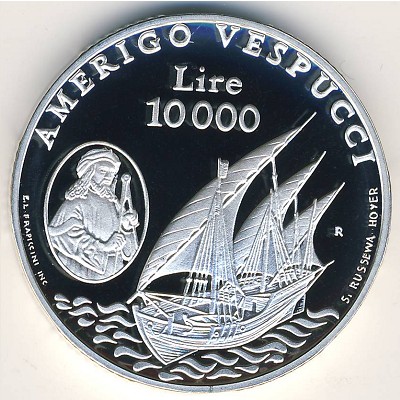 San Marino, 10000 lire, 1995