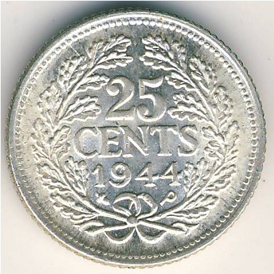 Netherlands, 25 cents, 1926–1945
