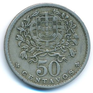 Portugal, 50 centavos, 1931