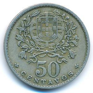 Portugal, 50 centavos, 1959