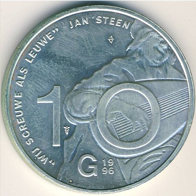 Netherlands, 10 gulden, 1996