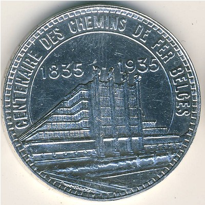 Belgium, 50 francs, 1935