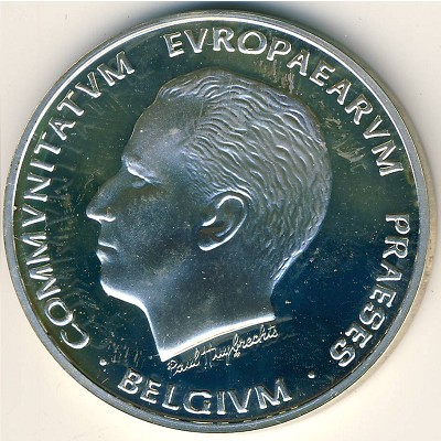 Belgium., 5 ecu, 1993