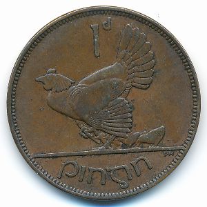 Ireland, 1 penny, 1928