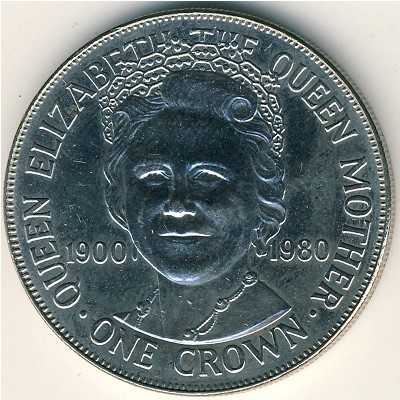 Isle of Man, 1 crown, 1980