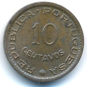 Mozambique, 10 centavos, 1960