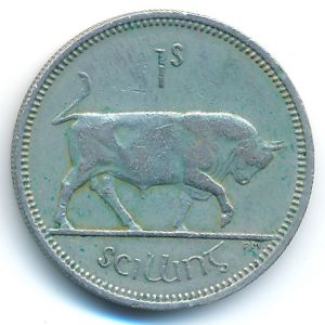 Ireland, 1 shilling, 1964