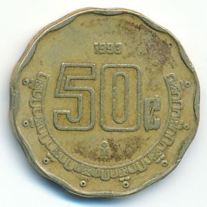 Мексика, 50 сентаво (1993 г.)