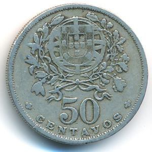 Portugal, 50 centavos, 1929