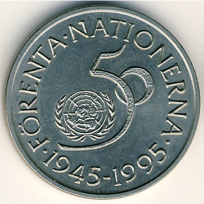 Sweden, 5 kronor, 1995
