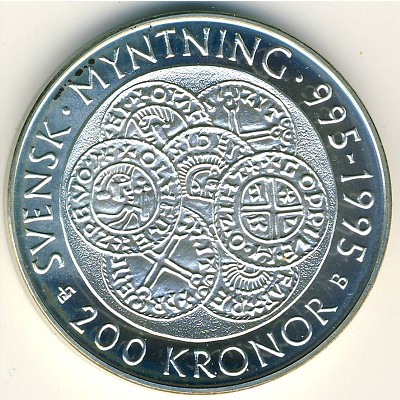 Sweden, 200 kronor, 1995