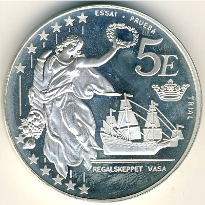 Sweden., 5 euro, 2003