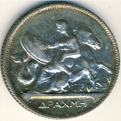 Greece, 1 drachma, 1910–1911