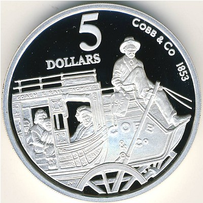 Australia, 5 dollars, 1995