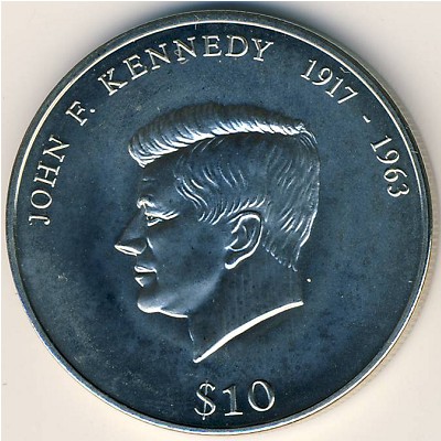 Liberia, 10 dollars, 2000