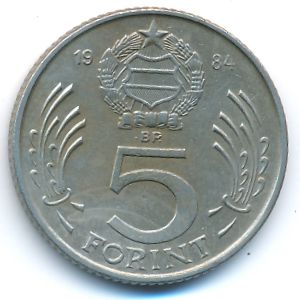 Hungary, 5 forint, 1984