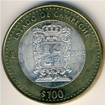 Мексика, 100 песо (2005 г.)