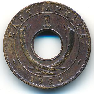 East Africa, 1 cent, 1924