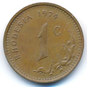 Rhodesia, 1 cent, 1974